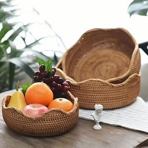 Wave Vine Rattan Baskets 1 set-3pcs.